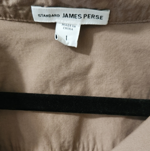 STRETCH POPLIN BOYFRIEND SHIRT James Perse size 1 - Picture 5 of 5
